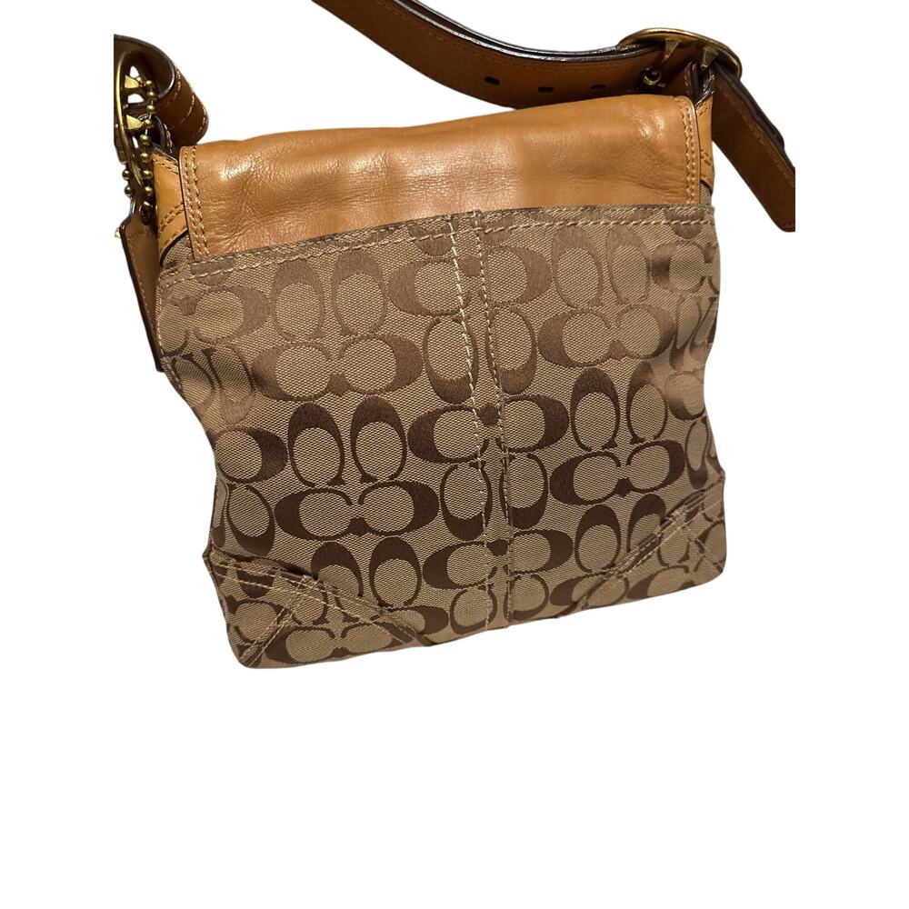 Coach Signature Canvas and Leather Crossbody Bag in Brown - Picture 4 of 10